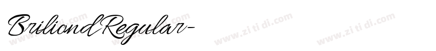 Briliond Regular字体转换 Briliond Regular字体转换